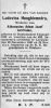 1943 Bidprentje Ludovica Hooghiemstra